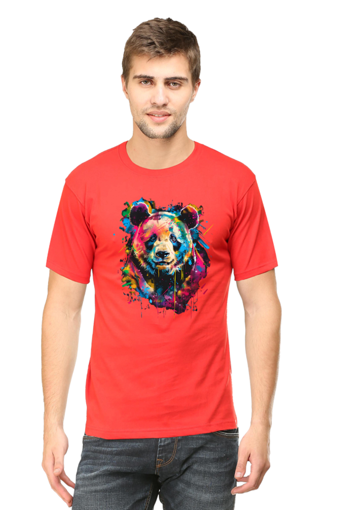 Bold and Vibrant Bear Graphic T-Shirt