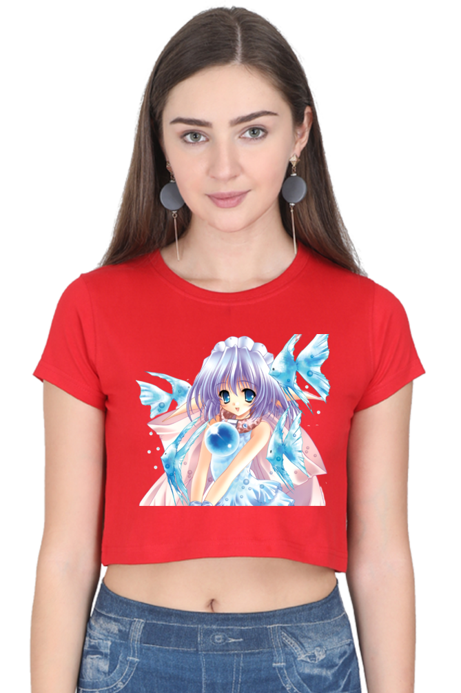 Icy Fantasy Anime Crop Top