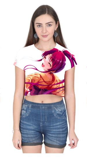 Magical Anime Charm AOP Crop Top