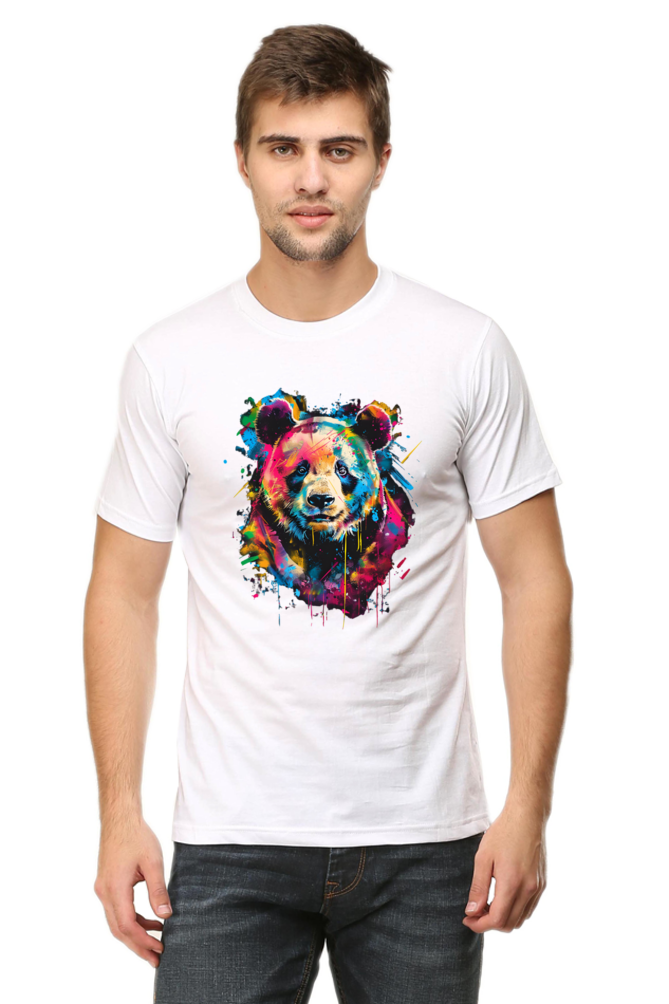 Bold and Vibrant Bear Graphic T-Shirt