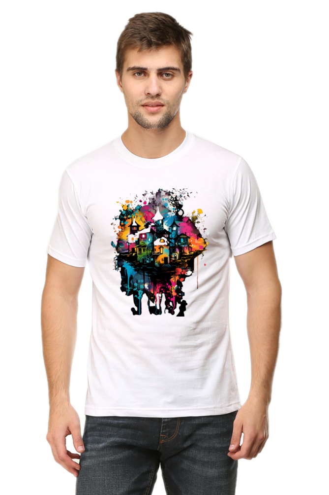 Abstract Urban Landscape Art T-Shirt