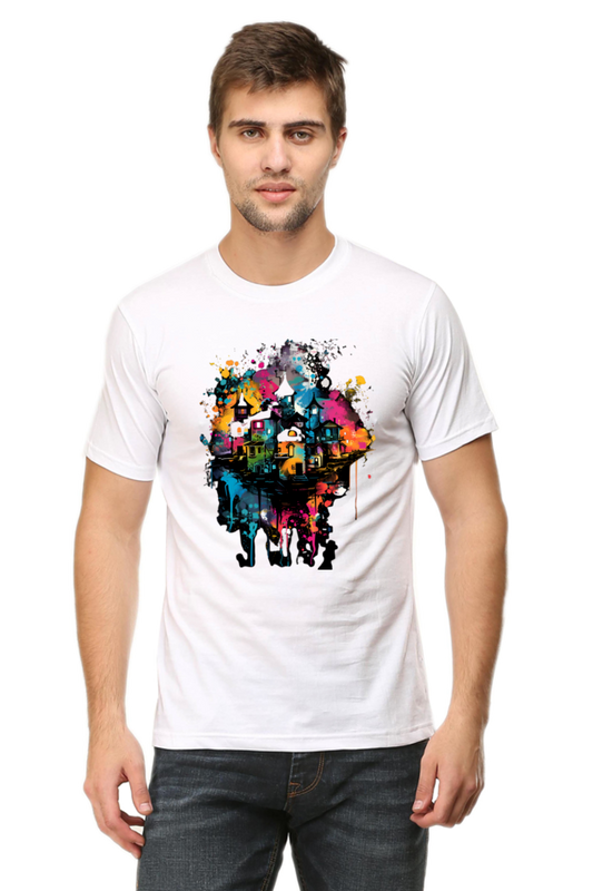 Abstract Urban Landscape Art T-Shirt