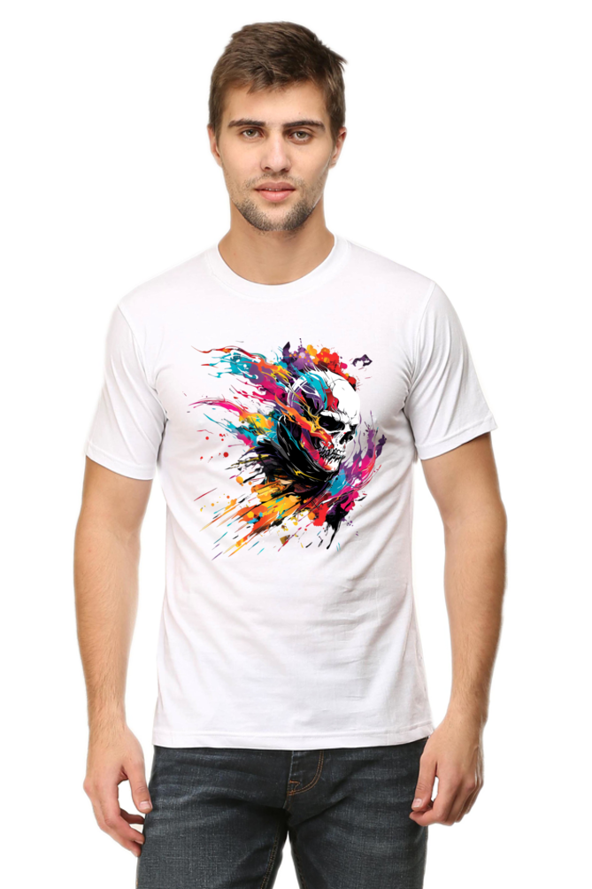 Abstract Skull Splash T-Shirt