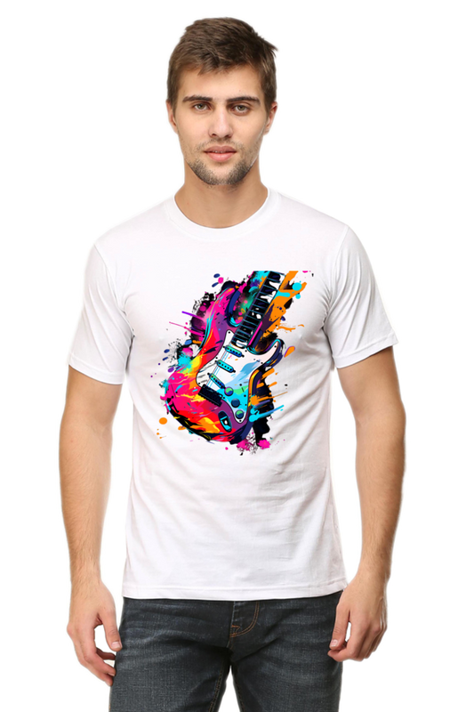 Electric Vibes Guitar Art T-Shirt