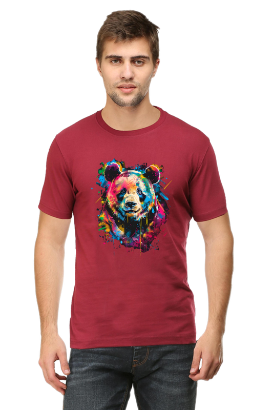 Bold and Vibrant Bear Graphic T-Shirt