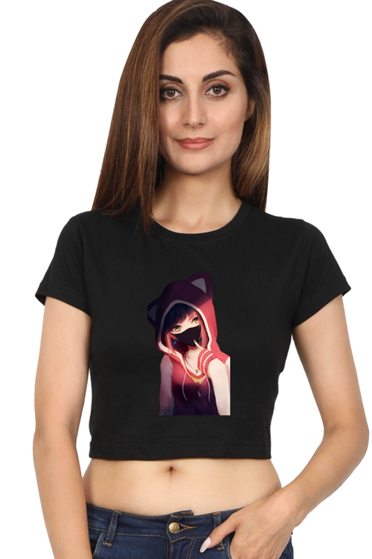 Purr-fectly Bold Anime Crop Top