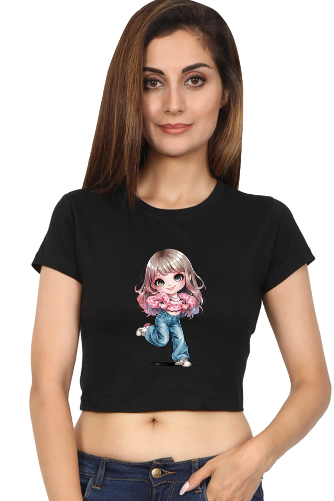 Chibi Charm Anime Crop Top