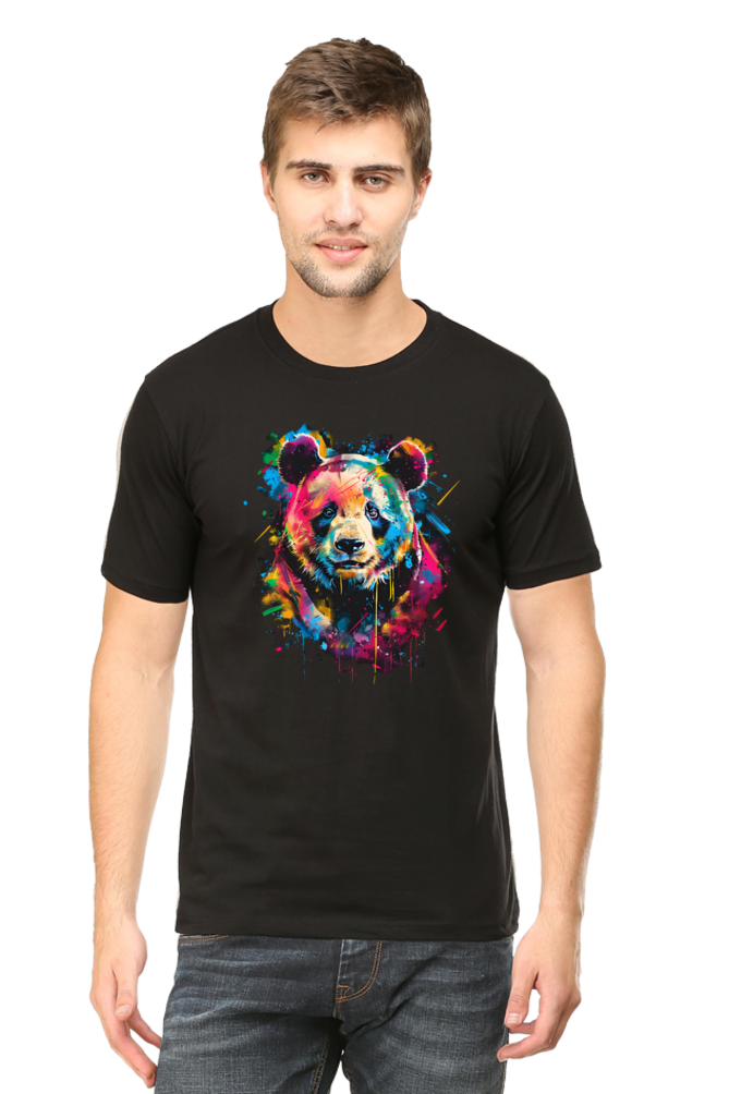 Bold and Vibrant Bear Graphic T-Shirt