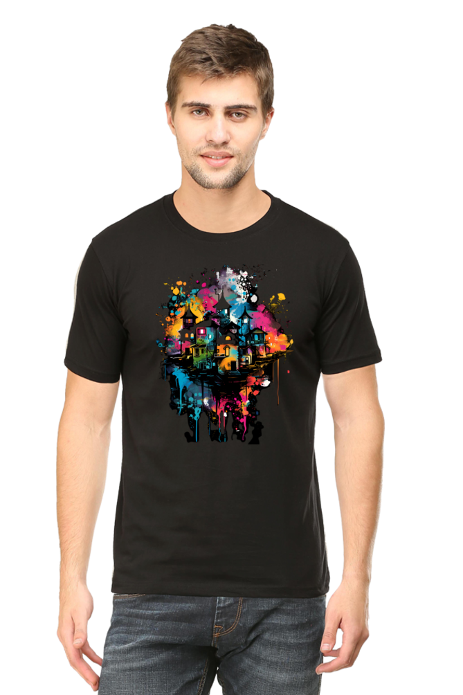 Abstract Urban Landscape Art T-Shirt