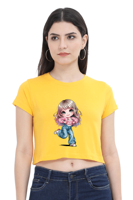 Chibi Charm Anime Crop Top