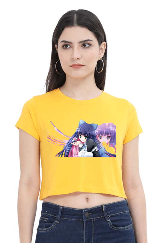 Dual Anime Crop Top