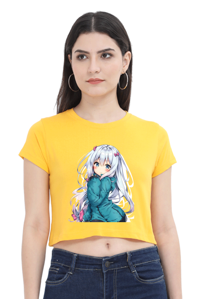 Adorable Girl Anime Crop Top