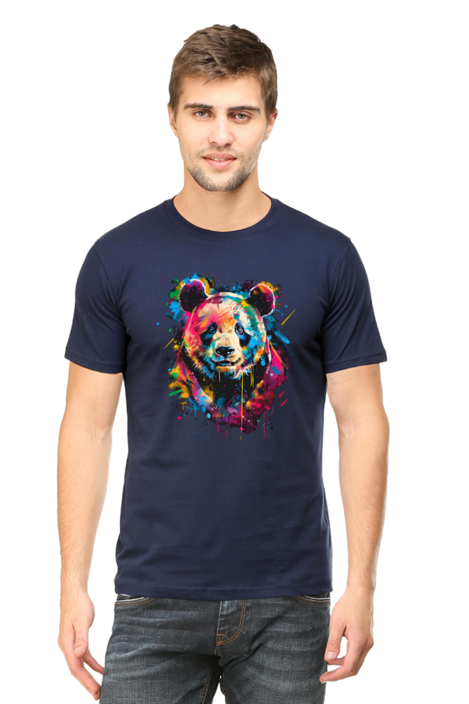 Bold and Vibrant Bear Graphic T-Shirt