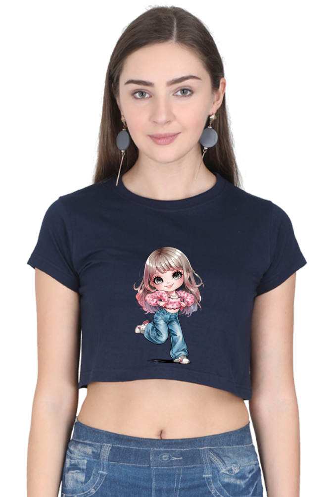 Chibi Charm Anime Crop Top