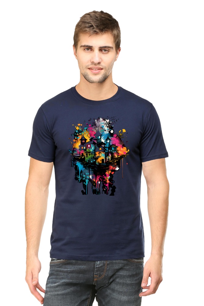 Abstract Urban Landscape Art T-Shirt