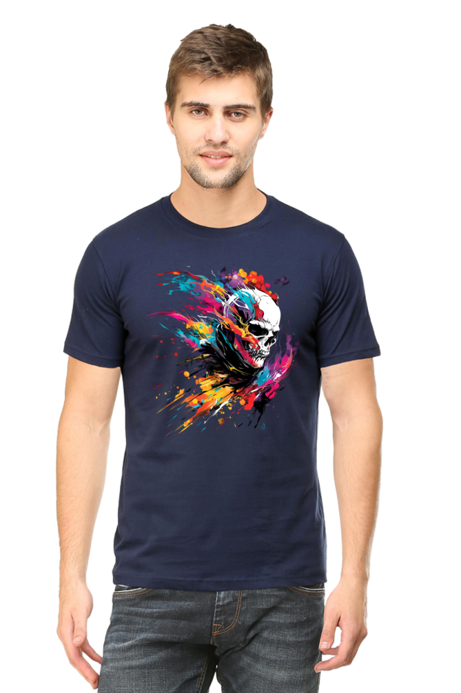 Abstract Skull Splash T-Shirt