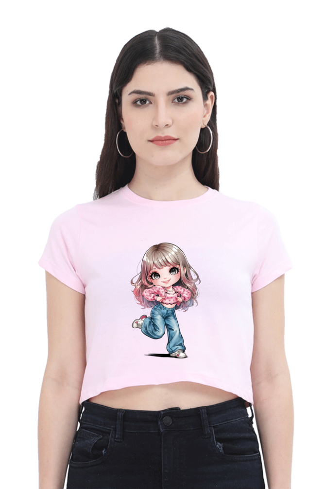 Chibi Charm Anime Crop Top