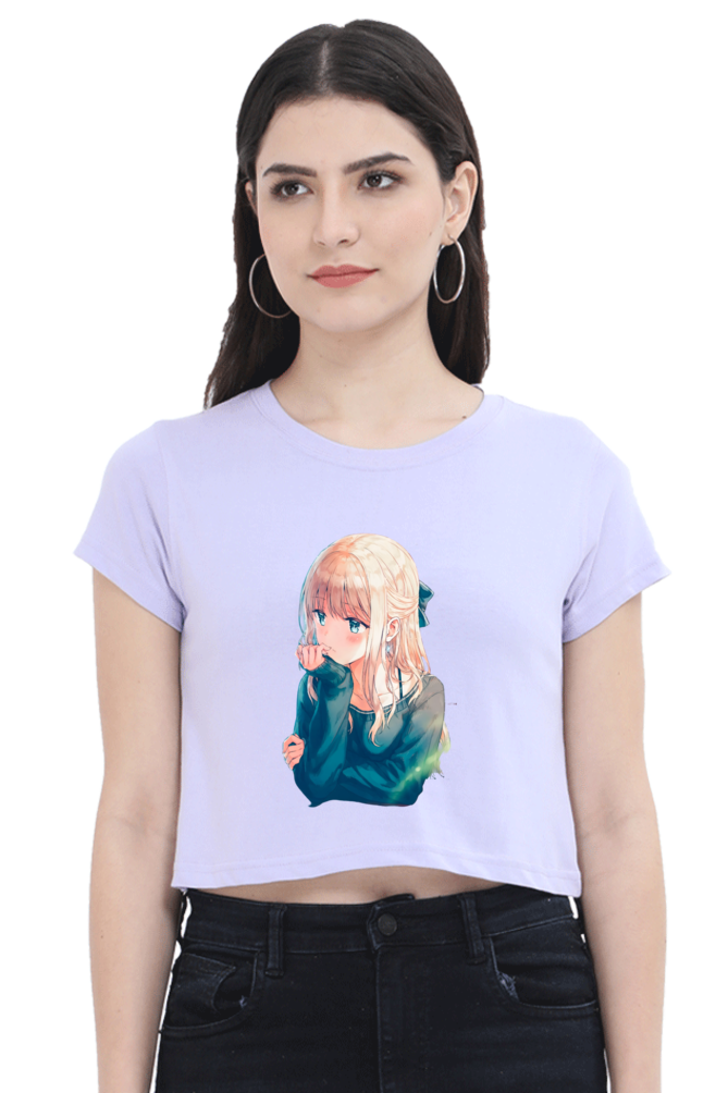 Daydreaming Cutie Anime Crop Top