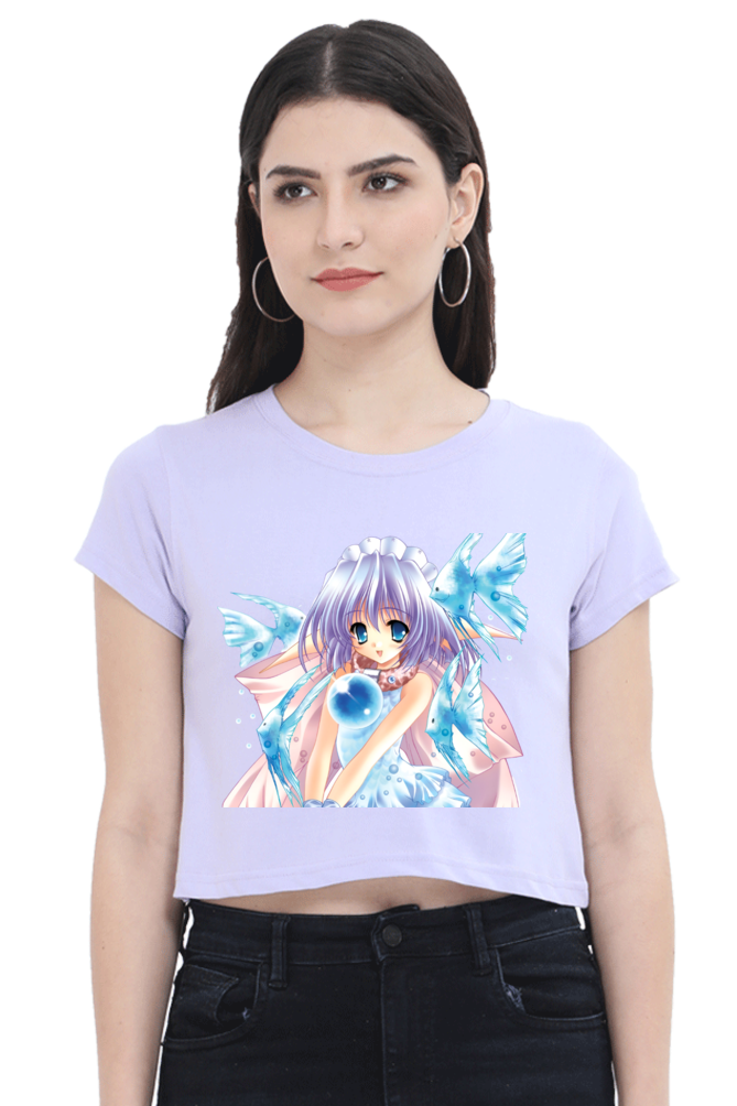 Icy Fantasy Anime Crop Top