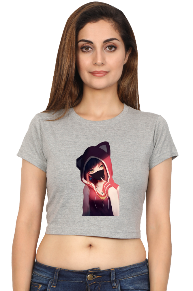 Purr-fectly Bold Anime Crop Top