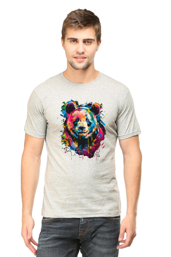 Bold and Vibrant Bear Graphic T-Shirt