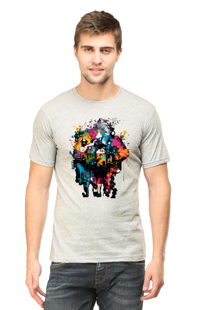 Abstract Urban Landscape Art T-Shirt