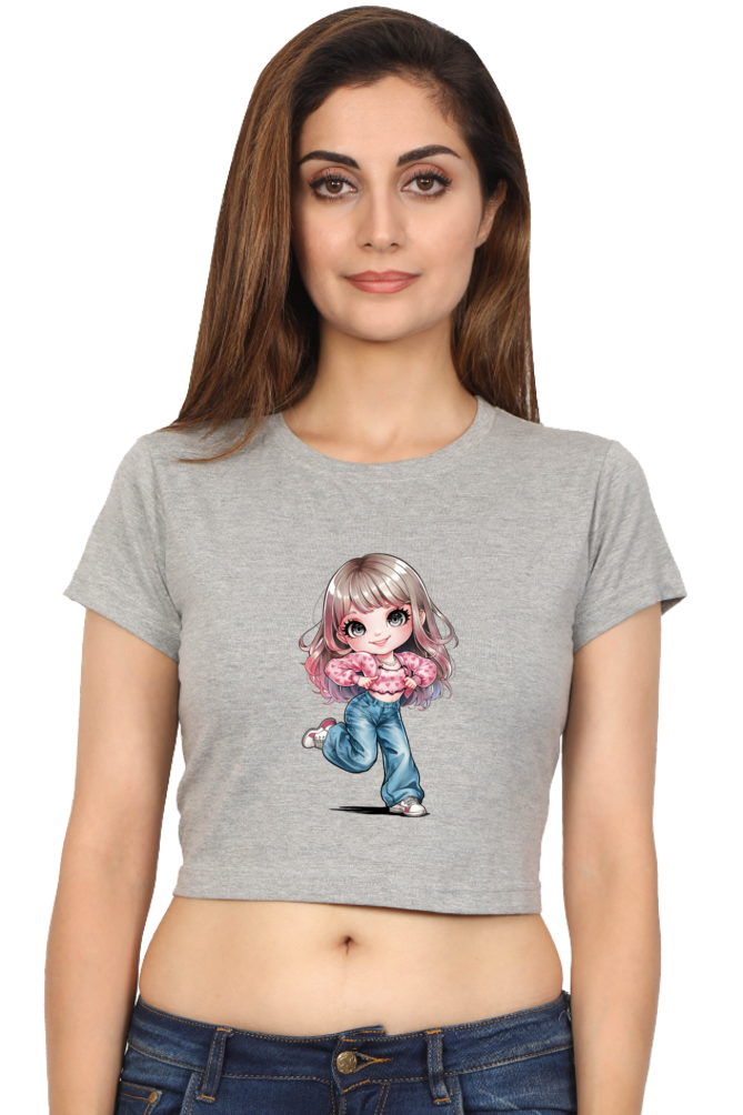 Chibi Charm Anime Crop Top