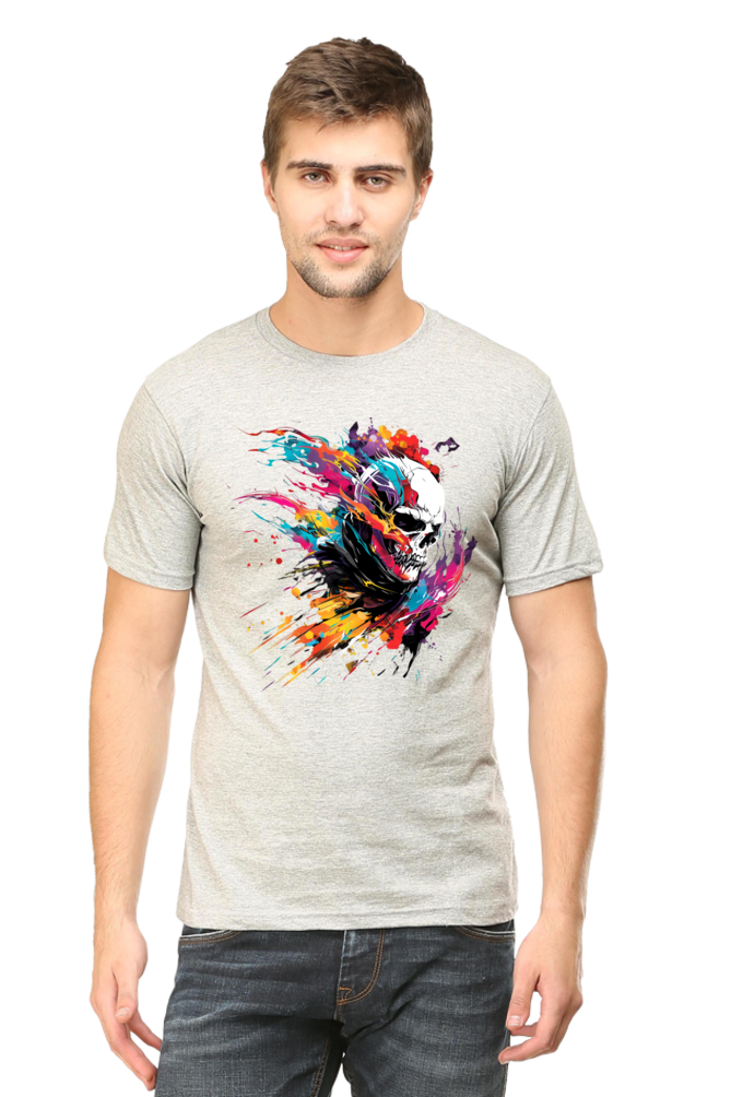 Abstract Skull Splash T-Shirt