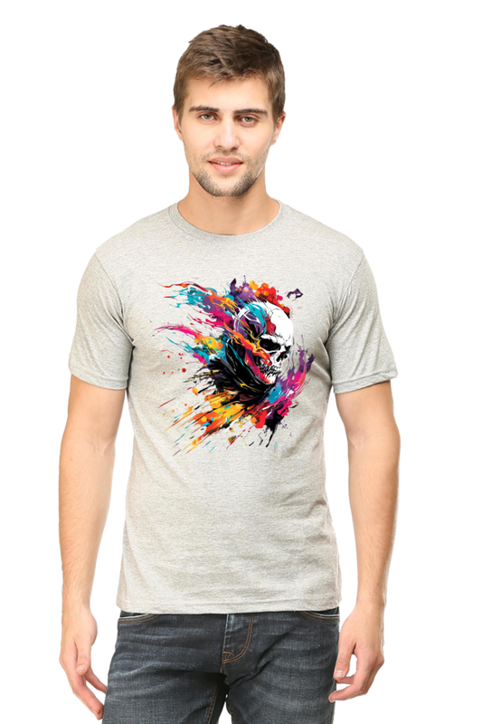 Abstract Skull Splash T-Shirt