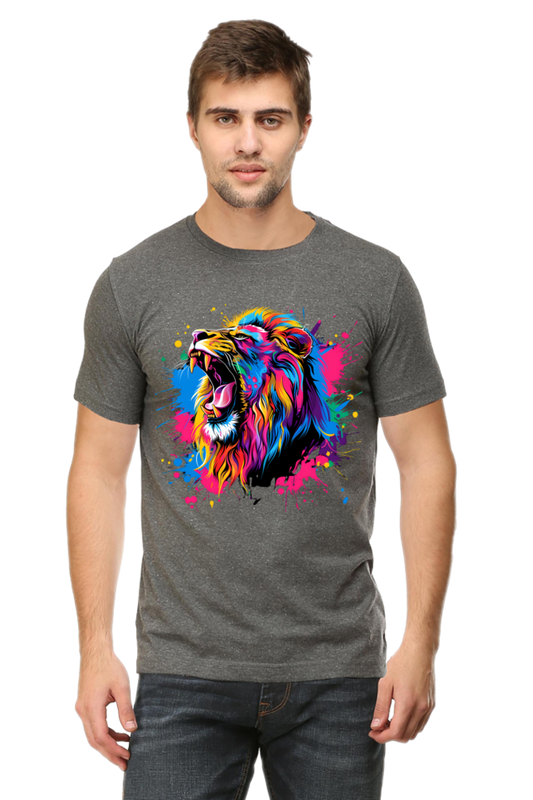 Roaring Pride Vibrant Lion T-Shirt