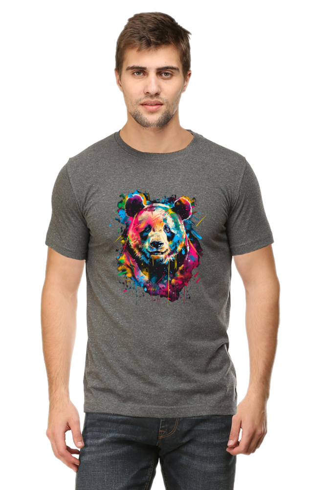 Bold and Vibrant Bear Graphic T-Shirt