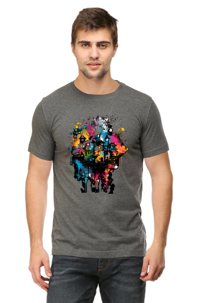 Abstract Urban Landscape Art T-Shirt