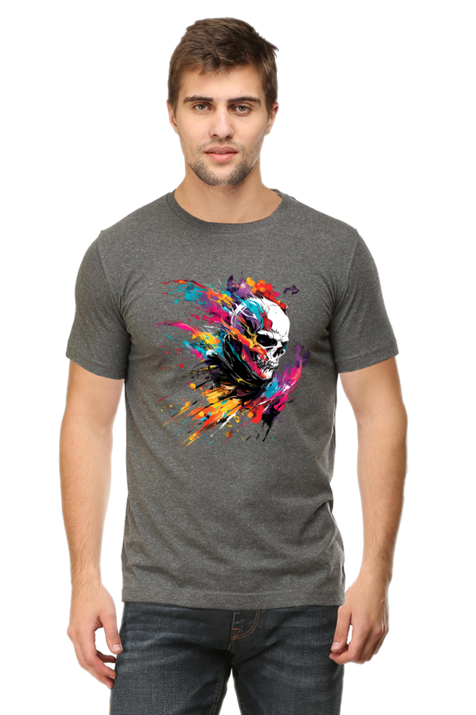 Abstract Skull Splash T-Shirt