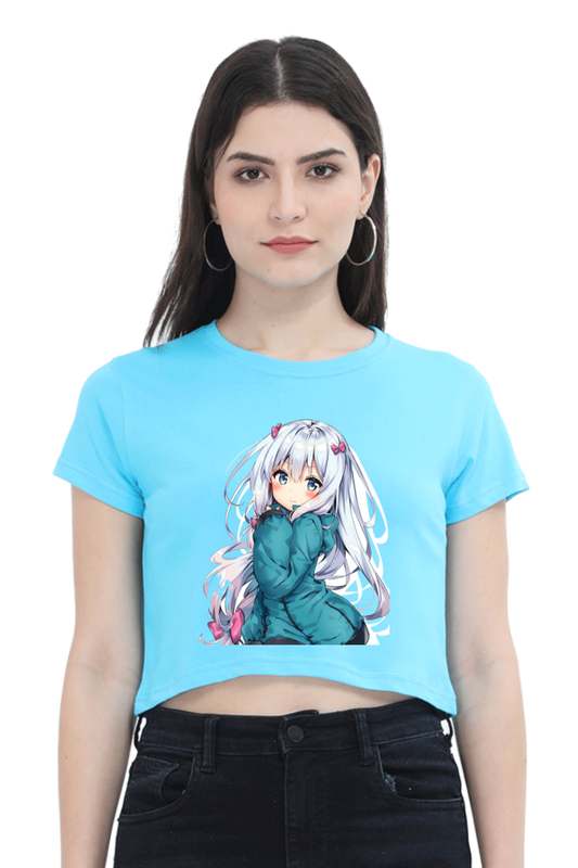 Adorable Girl Anime Crop Top